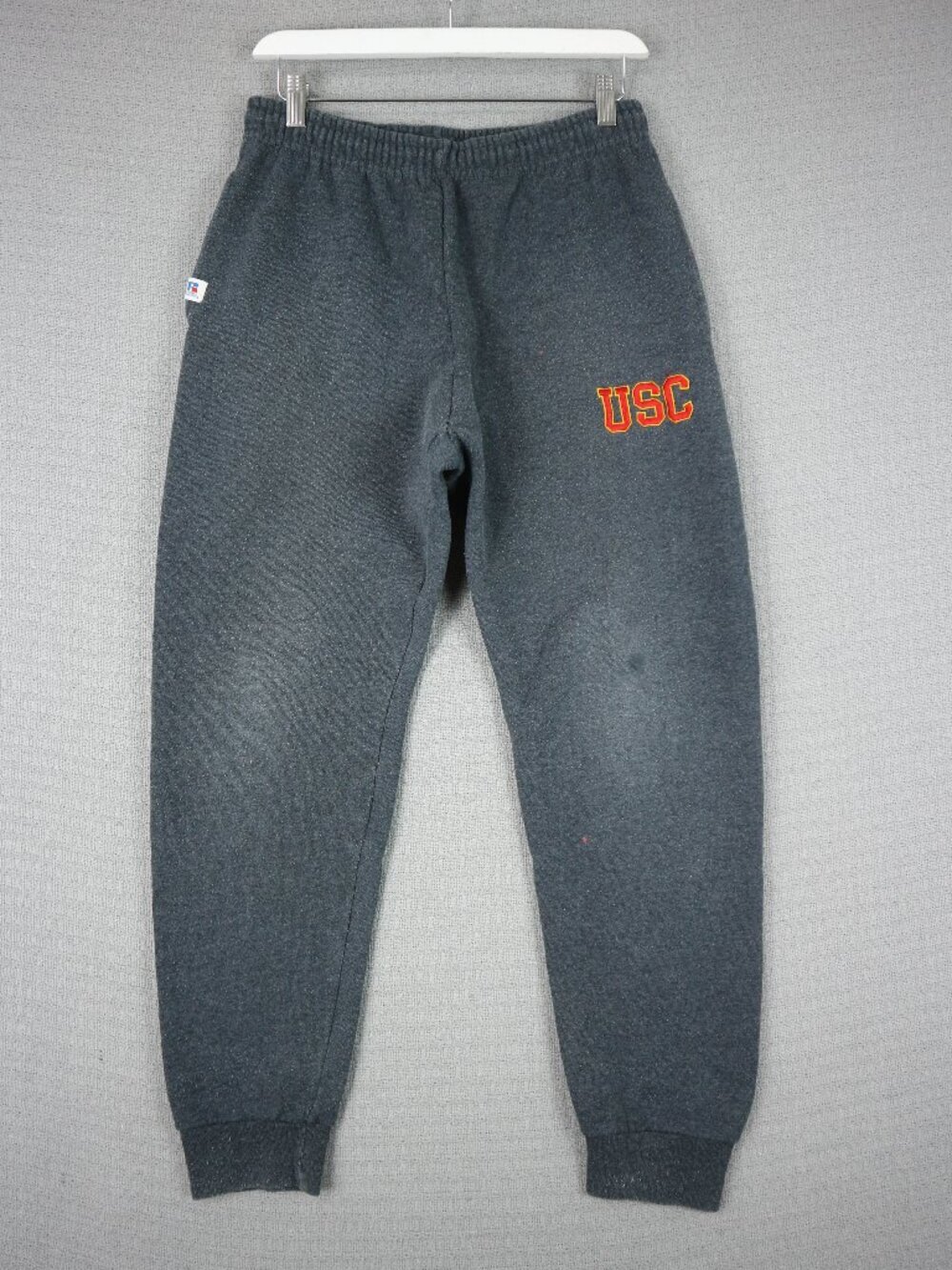 USC University of South California Sweat Pants Joggers Medium Grey Russell